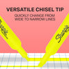 Sharpie 25162PP-25164PP Accent Tank Highlighters, Fluorescent Yellow, Chisel Tip