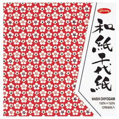 Showa Grim 23-1971 Washi Chiyogami Paper, 12 Patterns, 15 cm, 48 Sheets