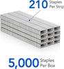 Swingline 35108 Standard Staples, 1/4" Length, 210 Per Strip, 5,000 Per Box