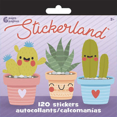 Trends International ST2367 Stickerland Plants are Friends Stickers, Pad of 6 Pages, 120 Stickers
