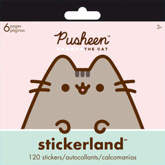 Trends International ST2382 Pusheen the Cat Stickers, Pad of 6 Pages, 120 Stickers
