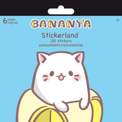 Trends International ST2388 Stickerland Bananya Stickers, Pad of 6 Pages, 120 Stickers