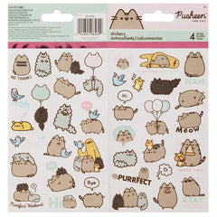Trends International ST4143 Stickerland Pusheen the Cat Stickers, Pad of 4 Sheets, 74 Stickers