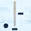 Waterman S0920310-S0920330 Hémisphère Stainless Steel Gold Trim Fountain Pen