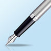 Waterman S0920410-S0920430 Hémisphère Stainless Steel Chrome Trim Fountain Pen