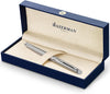 Waterman S0920350-S0920450 Hémisphère Rollerball Pen, Stainless Steel, Fine Point with Black Cartridges