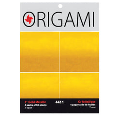 Yasutomo 4411 Gold Metallic Mini Foil Paper, 3