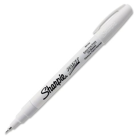Sharpie 35531 Oil Based Extra Fine Point White Markers, 2 Boxes of 12 for 24 Markers