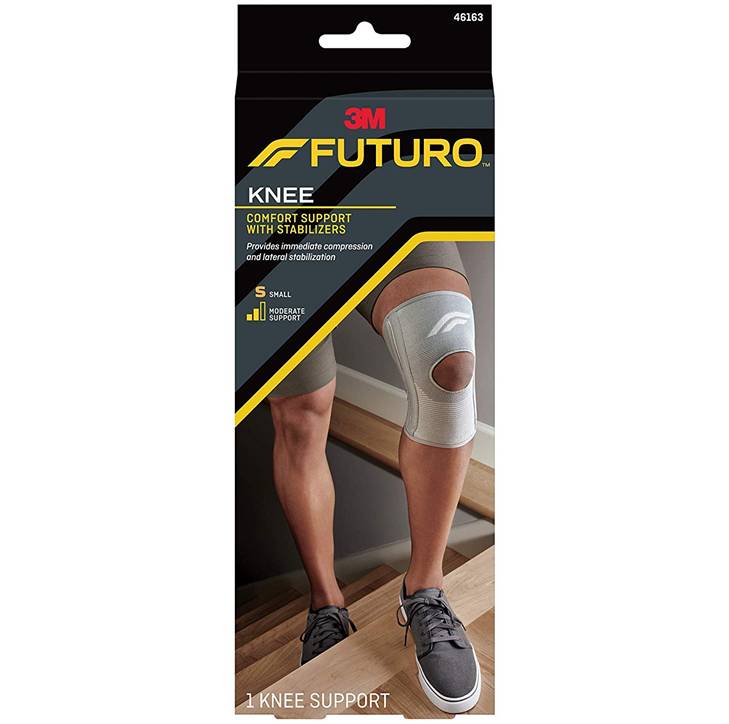 3M Futuro Knee Comfort Support with Stabilizers,  Moderate Support