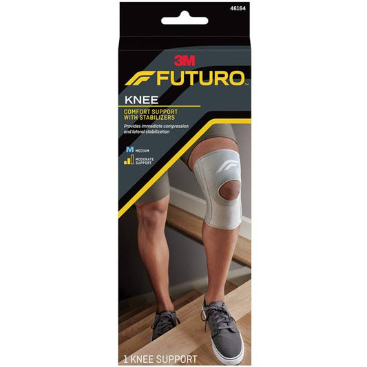 3M 46163-46165 Futuro Knee Comfort Support with Stabilizers,  Moderate Support