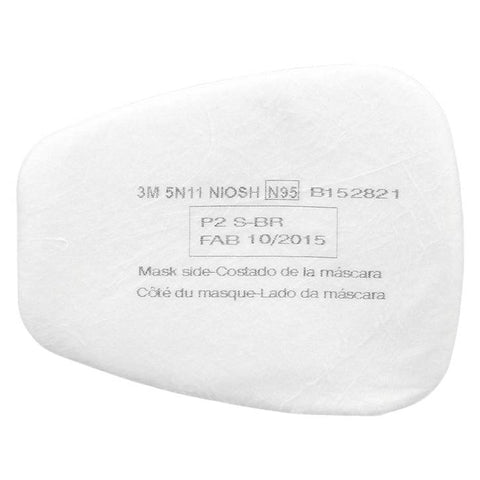 3M 5N11 Particulate Filter, N95 Respiratory Protection, Pack of 10