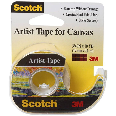 3M FA2010 Scotch Artist Tape for Canvas, 3/4 in x 10 yard