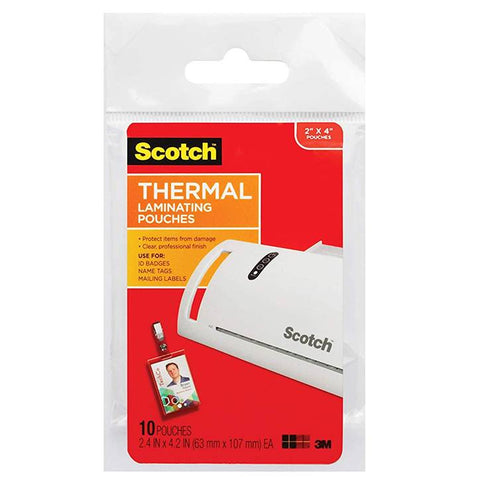 3M TP5852-10 Scotch Thermal Laminating Pouches, 5 mil, 2