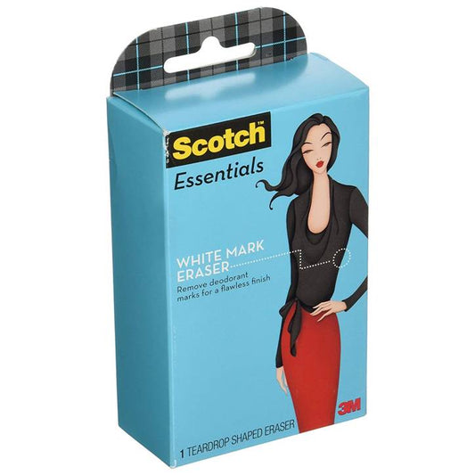 3M W-112-A Scotch Essentials Deodorant Mark Remover, 1 Teardrop Shaped Eraser