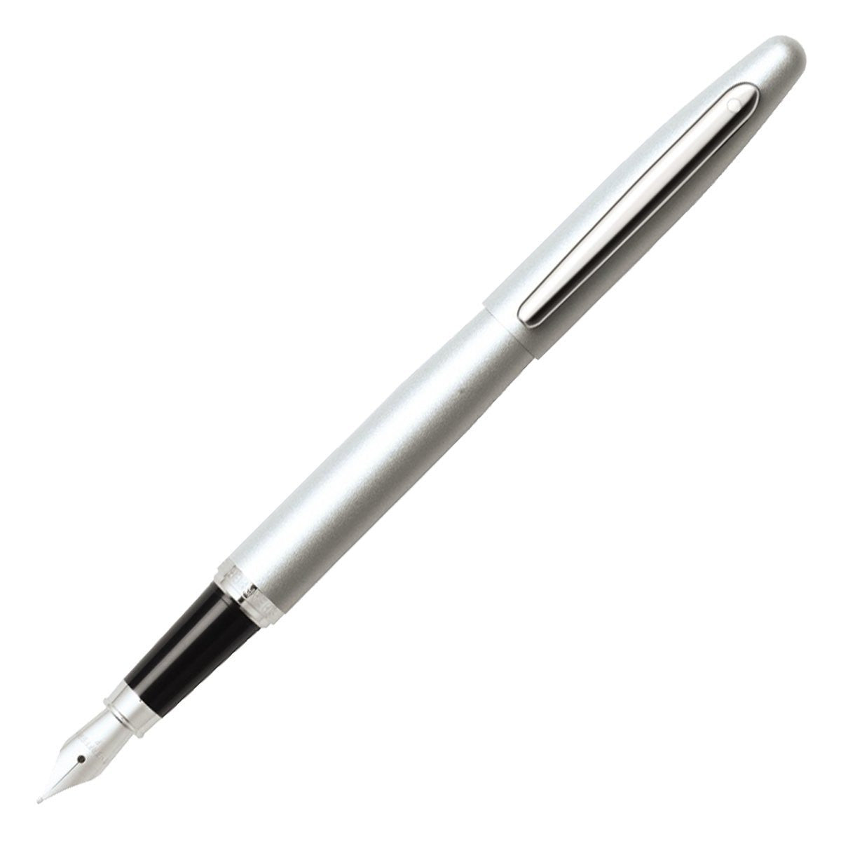Sheaffer VFM, Strobe Silver, Nickel Plate Trim, Fountain Pen: Medium Nib (E0940053)