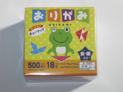 500s Origami Paper (3 Inch Square, One Sided)