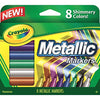Crayola 58-8628 Metallic Markers, 8 Count