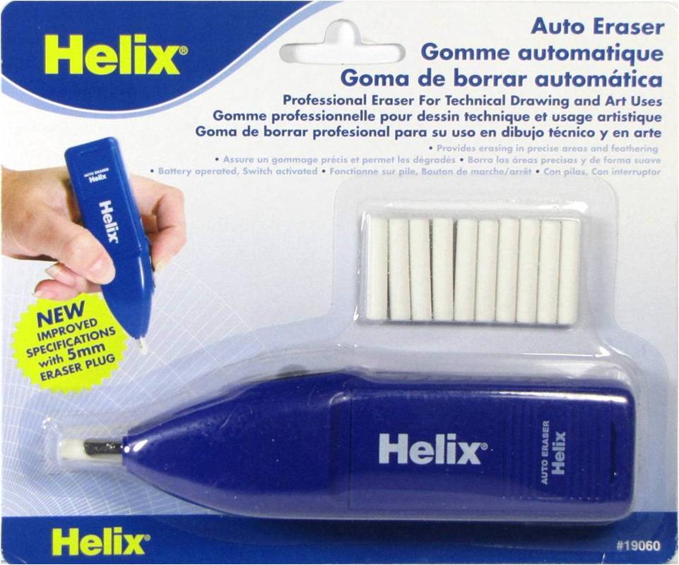 Helix Auto Eraser, Color May Vary, 1 Eraser (19060)