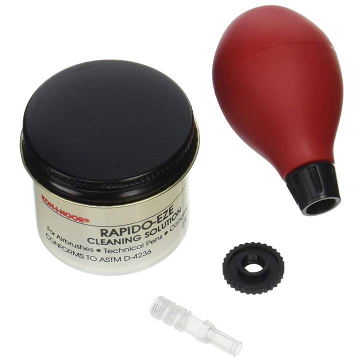 Koh-I-Noor 3068SYKT Pressure Pen Cleaning Kit, including Rapido-EzeCleaning Solution and Syringe