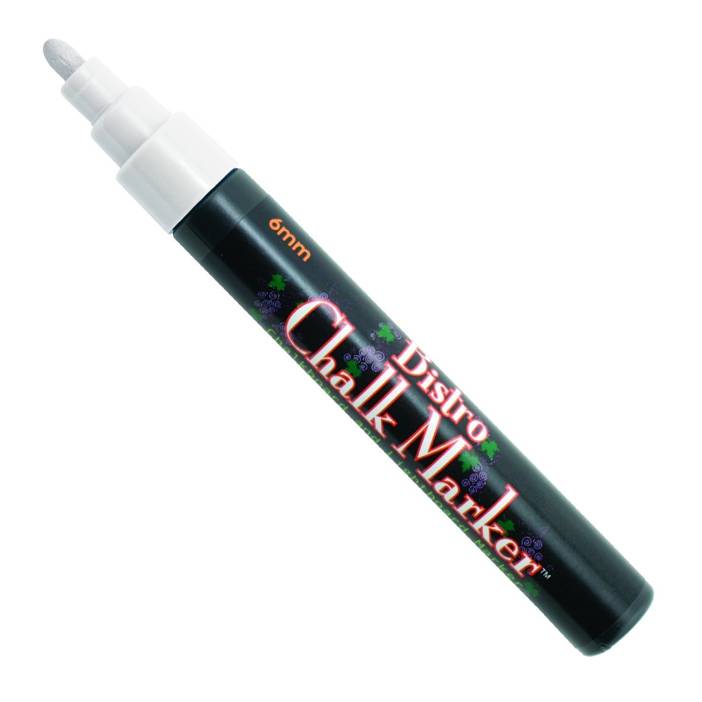 Marvy Uchida 480-C-0 Broad Point Tip Regular Bistro Chalk Marker, White