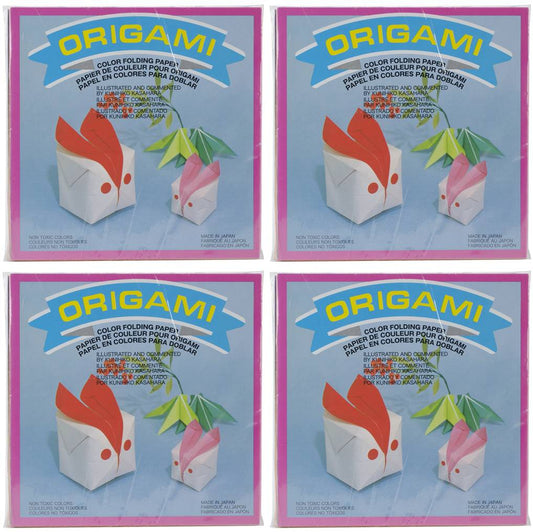 Aitoh OG-4300 Solid Color Origami Paper, 6 Inch Square, 300 Sheets, Bundle of 4 Packs