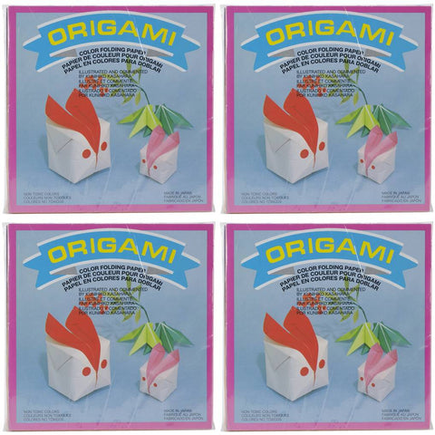 Aitoh OG-4300 Solid Color Origami Paper, 6 Inch Square, 300 Sheets, Bundle of 4 Packs