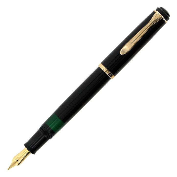 Pelikan 994012 M200 Fountain Pen Black Broad, with Gi