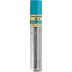 Pentel 50 Super Hi-Polymer Lead Refills, 0.7 mm Medium Line, 12 pcs per Tube, Box of 12 Tubes
