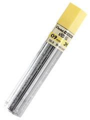 Pentel 50-9 Super Hi-Polymer Lead Refills, 0.9 mm Bold Line, 15 pcs per Tube, Box of 12 Tubes
