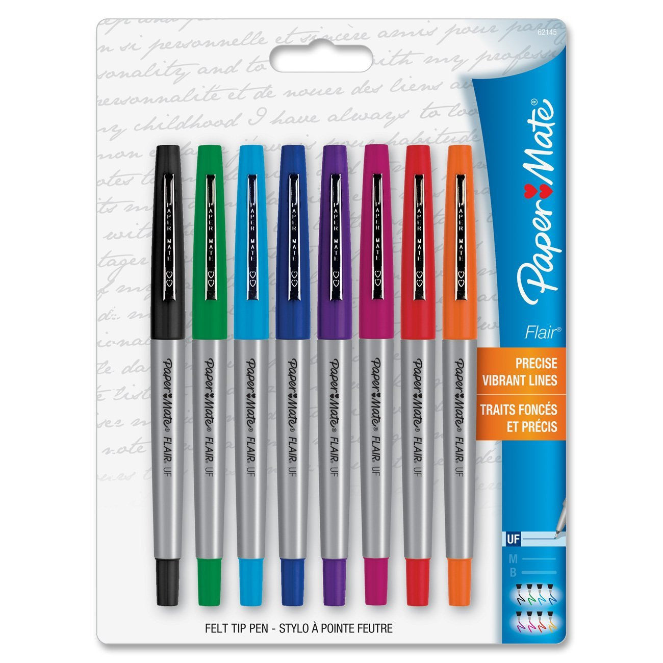 Paper Mate Flair Pen Set, Guard Tip, Assorted Colors - 4 count
