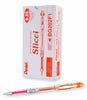 Pentel Arts Slicci 0.25 mm Extra Fine Gel Pens, Box of 12 Orange Ink (BG202-F1) 
