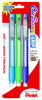 Pentel Clic Eraser Grip Retractable Eraser with Grip, Assorted Barrel Colors, Pack of 3  