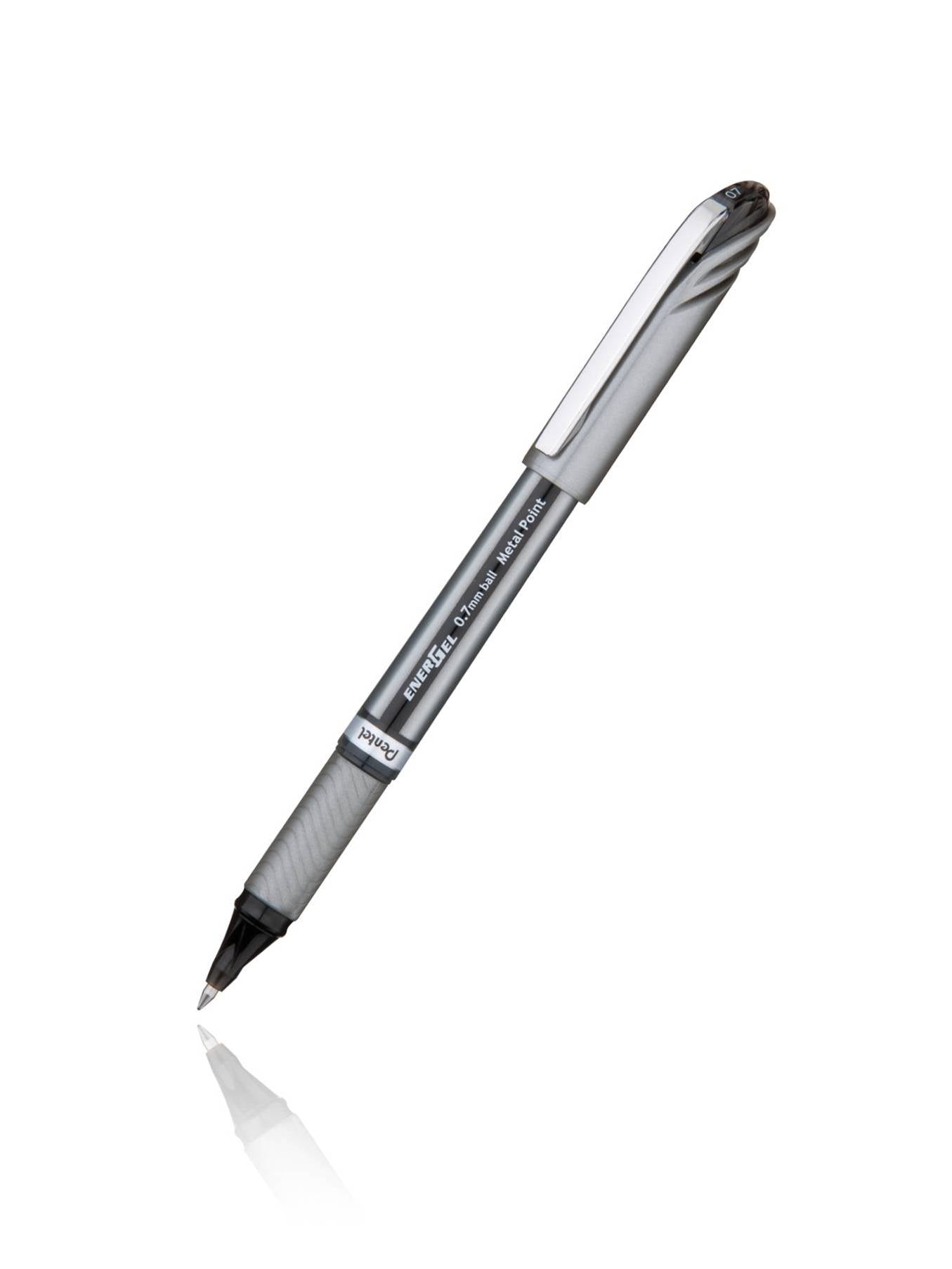 Pentel BL27-A, BL27-B, BL27-C, BL27-D, BL27-V EnerGel NV Liquid Gel Pens, 0.7mm, Metal Tip, Medium Line Capped