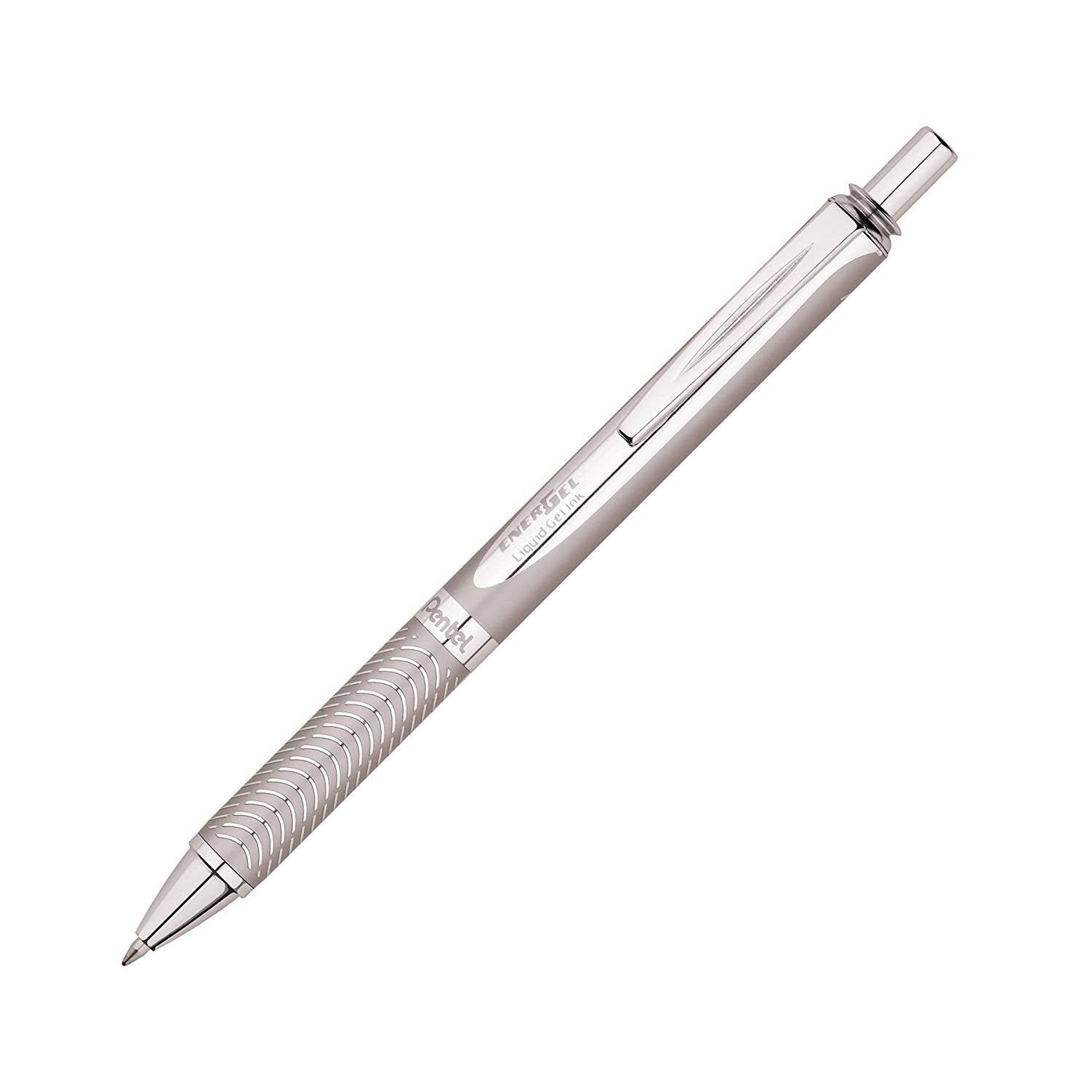 Pentel BL407 EnerGel Alloy Retractable Premium Liquid Gel Pen, 0.7
