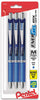 Pentel BLN77BP3A, BLN77BP3C, BLN77BP3V EnerGel RTX Retractable Liquid Gel Pens, 0.7mm, Needle Tip, 3-Pack