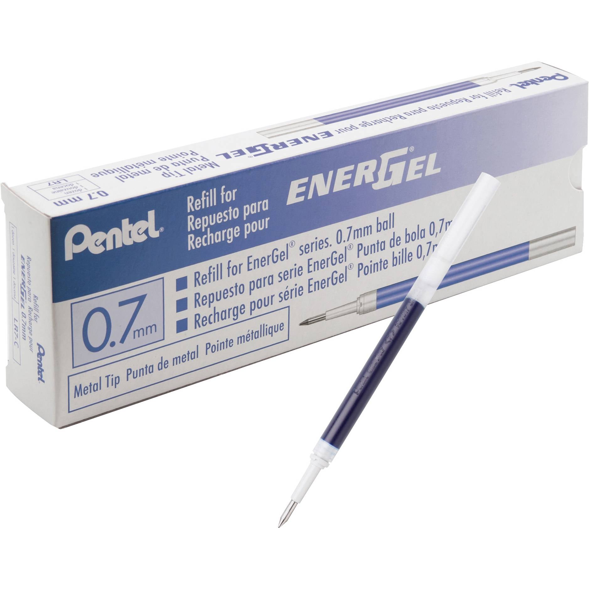 EnerGel Liquid Gel Pen Refill, 0.7mm Navy Blue-CA