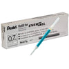 Pentel LR7 Gel Ink Refills, Metal Tip, 0.7mm Medium Lines, Box of 12 Refills