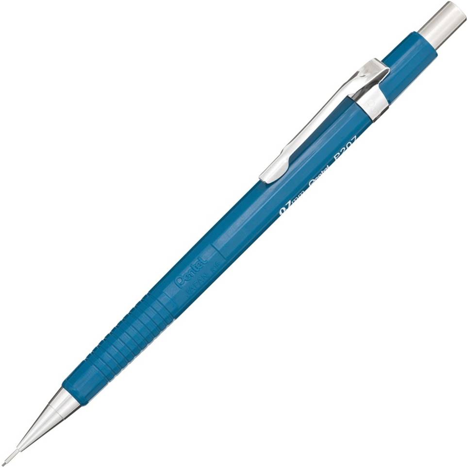 Pentel P207 Sharp Mechanical Pencils, 0.7mm Lead Size, Assorted Barrel Colors