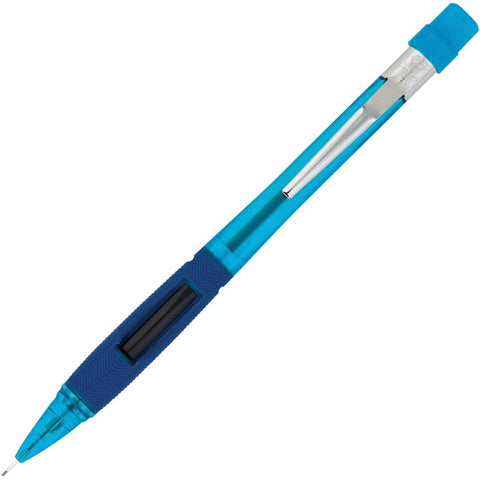 Pentel PD345T Quicker Clicker Mechanical Pencil with Grip, 0.5mm, Transparent Barrel, 1 Pen