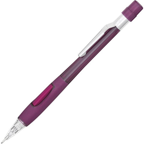 Pentel PD349T Quicker Clicker Mechanical Pencil with Grip, 0.9mm, Transparent Barrel, 1 Pen