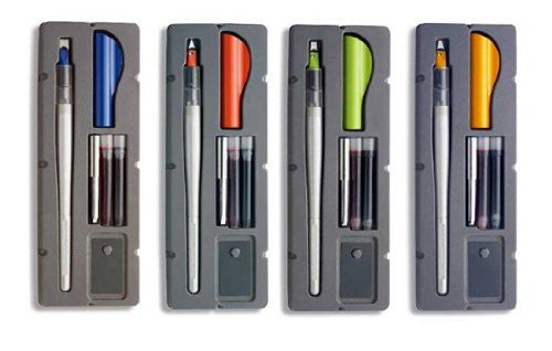 Pilot Parallel Pen 2-Color Calligraphy Pen Set, with Red and Blue
