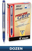 Pilot Precise Grip Rolling Ball Stick Pens, 1.0mm Bold Point, Dozen Box