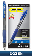 Pilot 15125-31258 G2-10 Premium Gel Roller Pens, 1.0 mm Bold Point, Dozen Box