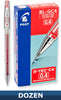 Pilot G-Tec-C Rolling Ball Stick Pens with Gel Ink, 0.4mm Ultra Fine Point, Dozen Box