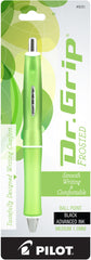 Pilot 36250-36253 Dr. Grip Frosted Retractable Ball Point Pens, Medium Point, Black Ink