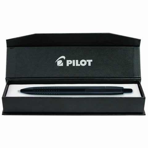 Pilot 71414 Axiom Collection Retractable Ball Point Pen, Matte Black Barrel, Blue Ink, Medium Point