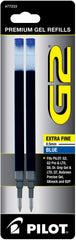 Pilot G2 Gel Ink Refills for Rolling Ball Pens, Extra Fine Point, 2-Pack