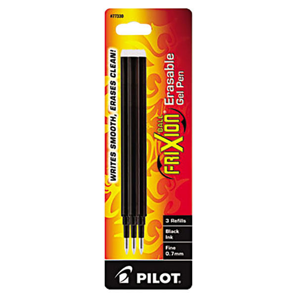 Pilot FriXion Gel Ink Pen Refills, Fine Point, 3-Pack