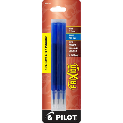 Pilot FriXion Gel Ink Pen Refills, Fine Point, 3-Pack in Pouch