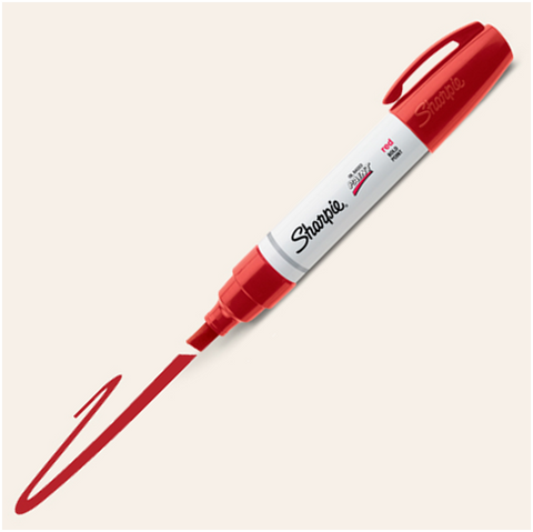 Sharpie Oil-Based Paint Markers - Bold Point RED (35565) 